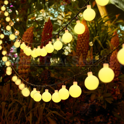 Solar-Powered LED Globe Outdoor String Light (50 LED)-NDS Shop-Next Deal Shop