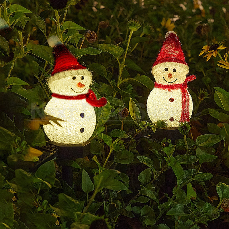 Solar Powered LED Snowman Stake Light-Next Deal Shop-Next Deal Shop