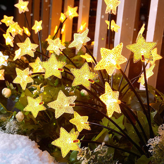 Solar Powered LED Star Firefly Stake Light