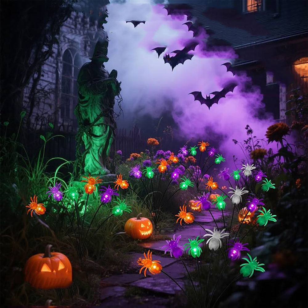 Halloween LED Spider Stake Lights Outdoor Pathway Garden Yard Decor-View 3-Next Deal Shop