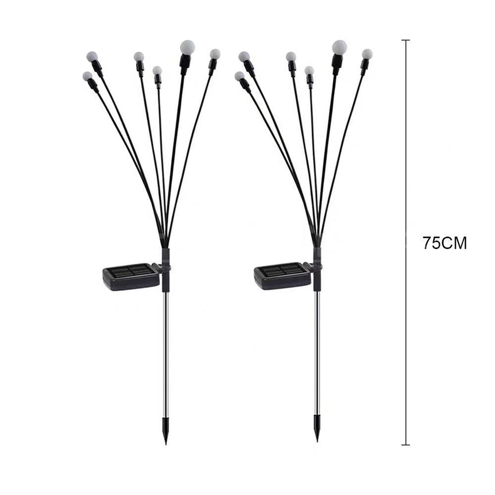 2 Pcs - Solar Powered LED Firefly Stake Light-View 8-Next Deal Shop