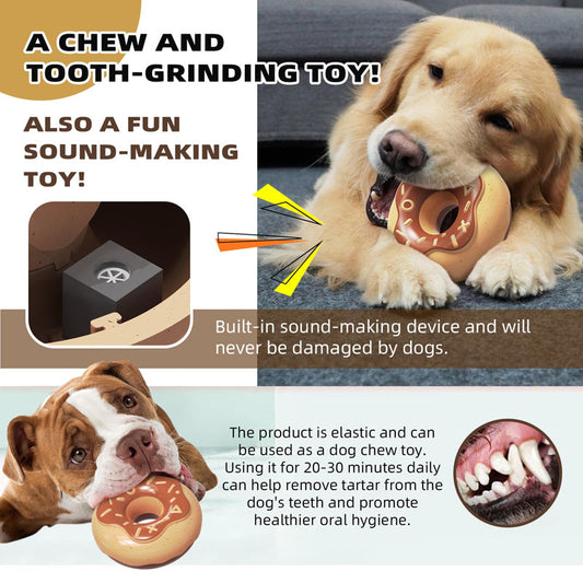 Squeaky Donut Dog Toy-Next Deal Shop-Next Deal Shop