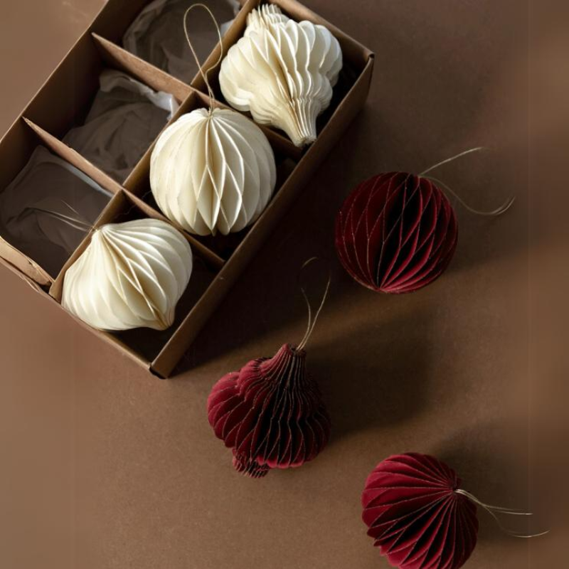 3 Pcs - Christmas Honeycomb Paper Hanging Ornament-Next Deal Shop-Next Deal Shop