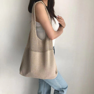 Vintage Crochet Tote Bag