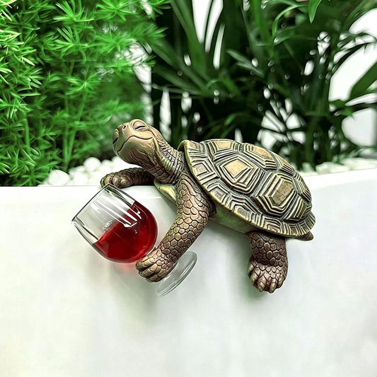 Whimsical Resin Turtle Pot Hugger - Garden Bed & Pot Accent-View 1-Next Deal Shop
