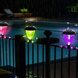 Solar Powered Color Changing Fence Light