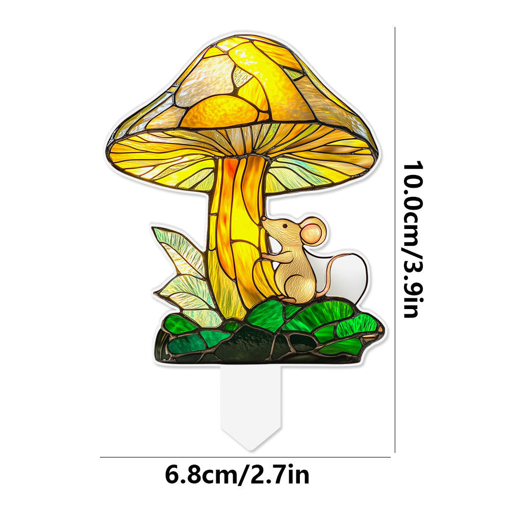 Fairy Mushroom Flower Pot Decor - Garden Home Potted Plant Ornament Decoration