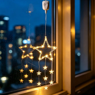 Rechargeable Warm White LED Star Window Light