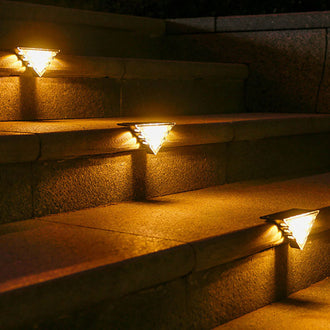 Solar Powered Triangle Step Light
