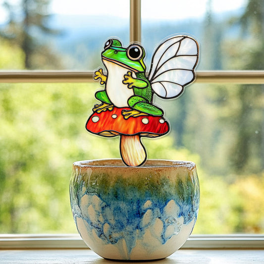 Fairy Frog Flower Pot Decor - Garden Home Potted Plant Decoration