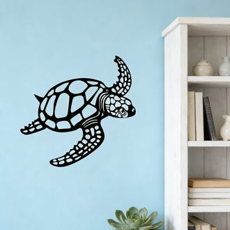 Metal Sea Turtle Wall Art Decor