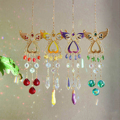 Crystal Angel Suncatcher Hanging Ornament