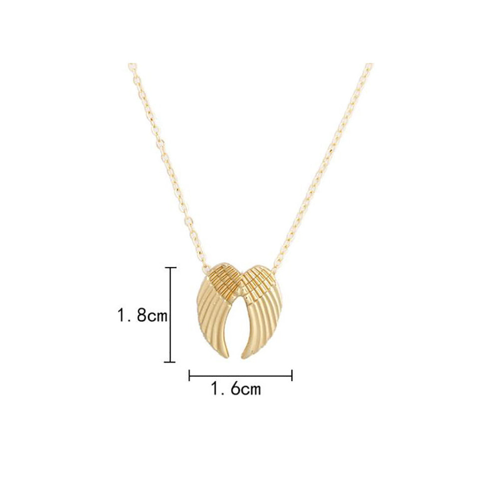 Angel Wing Pendant Necklace with Message Card - Daily Wear Jewelr Keepsake Gift