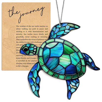 Charming Sea Turtle Suncatcher with Story Card-Next Deal Shop-Next Deal Shop