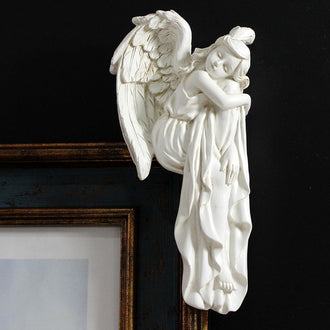 Sleeping Angel Figurine Door Corner Decor