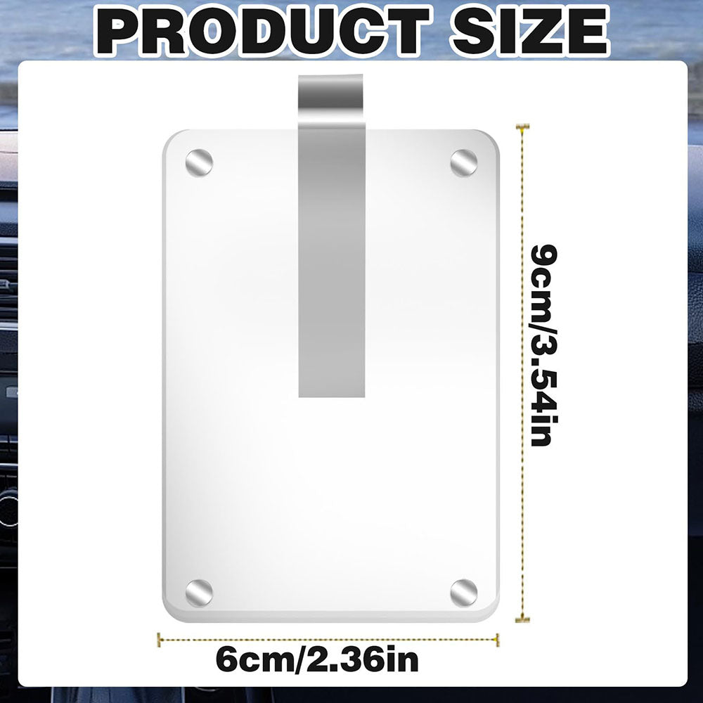 2 Pack Magnetic Picture Holder with Car Visor Clip - Car Sun Visor Photo Storage Accessory