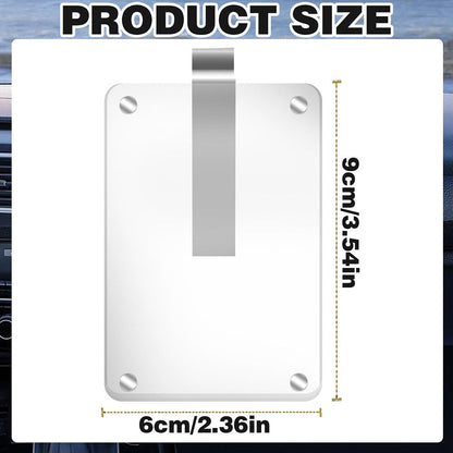 2 Pack Magnetic Picture Holder with Car Visor Clip - Car Sun Visor Photo Storage Accessory