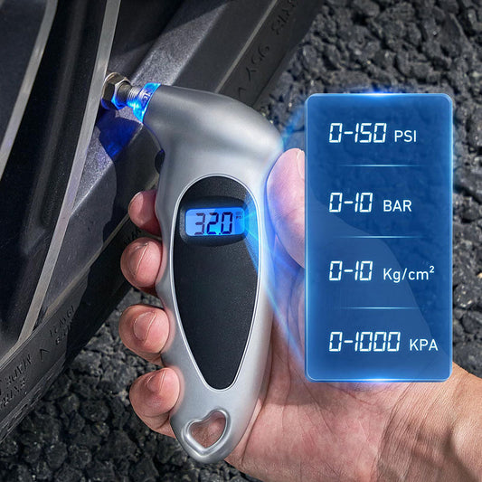 Portable Digital Car Tire Pressure Gauge - Car Tire Pressure Testing Tool