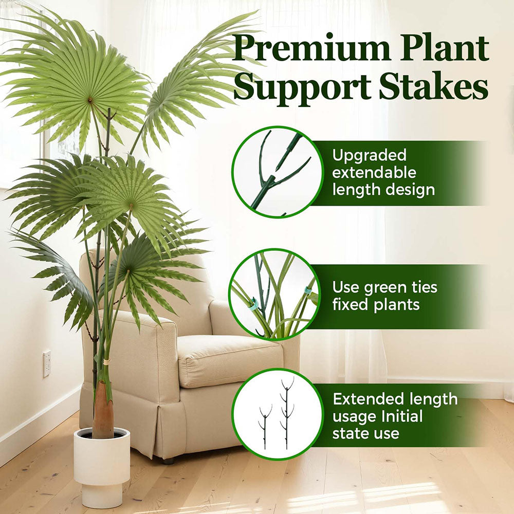 10 Pcs - Stackable Monstera Plant Support Stake - Garden Potted Plant Vine Climbing Support Decoration
