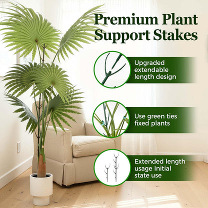 10 Pcs - Stackable Monstera Plant Support Stake - Garden Potted Plant Vine Climbing Support Decoration