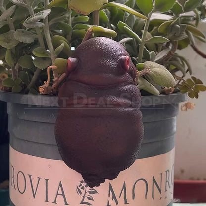 Adorable Chubby Hippo Pot Hugger - Garden Yard Potted Plant Edge Decor