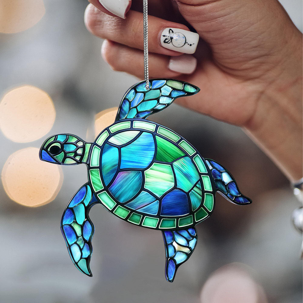 Charming Sea Turtle Suncatcher with Story Card-Next Deal Shop-Next Deal Shop
