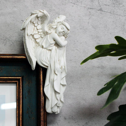 Sleeping Angel Figurine Door Corner Decor