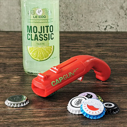 Set of 3 Bottle Opener Cap Launchers - Fun Beer Opener For Home Kitchen Bar Party Novelty Gift