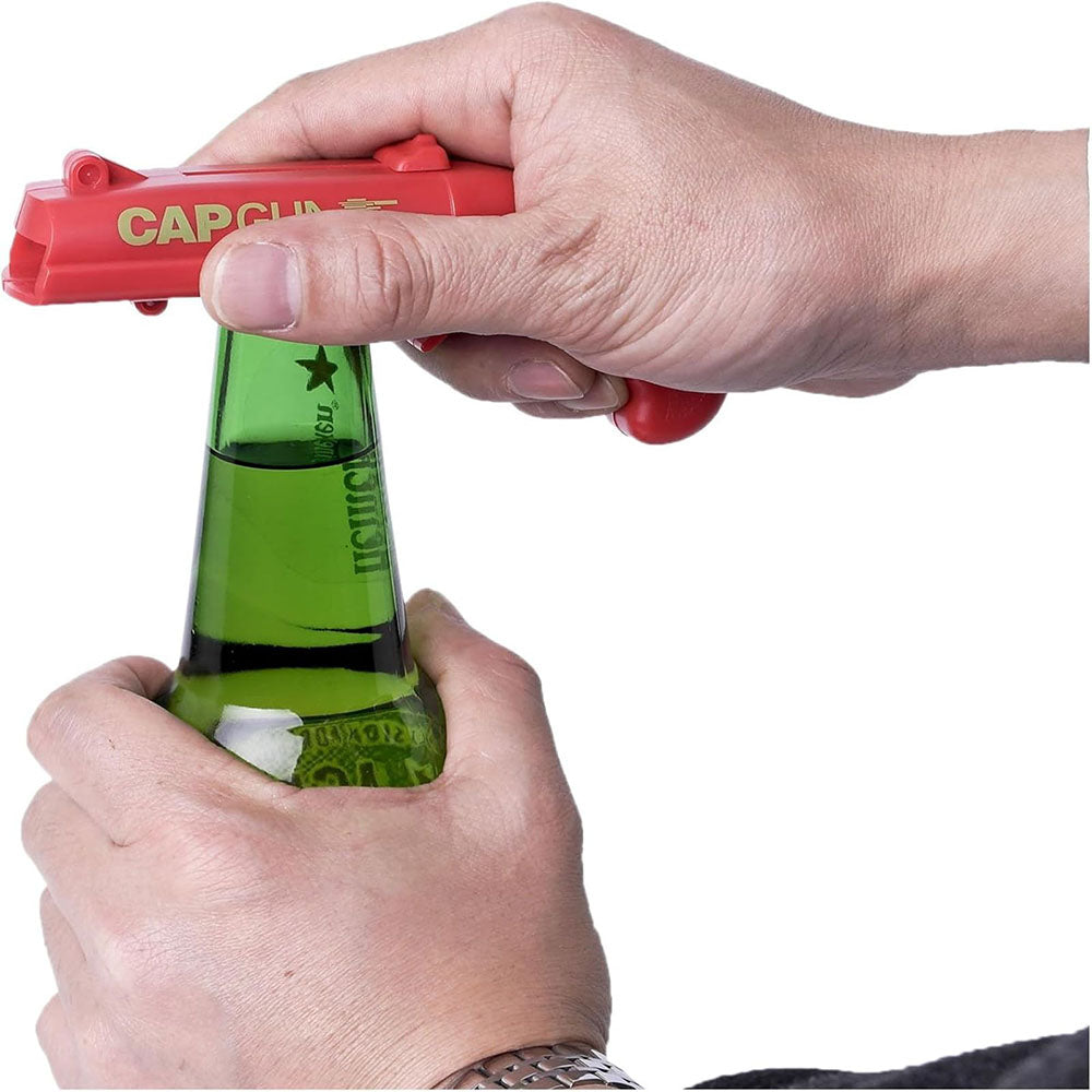 Set of 3 Bottle Opener Cap Launchers - Fun Beer Opener For Home Kitchen Bar Party Novelty Gift