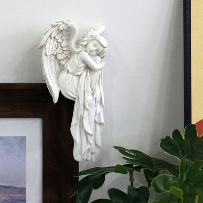 Sleeping Angel Figurine Door Corner Decor