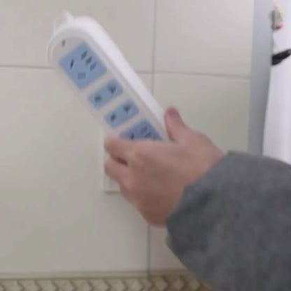 Socket Extension Holder ‑ Self‑Adhesive Power Strip Storage Holder