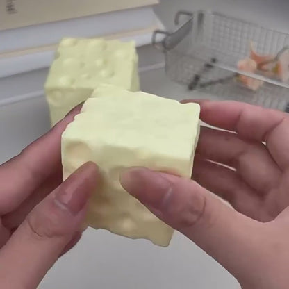 Coconut Oil Cheese Squishy Stress Relief Toy - Novelty Sensory Gift