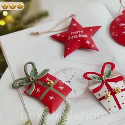 Rustic Metal Christmas Hanging Decoration