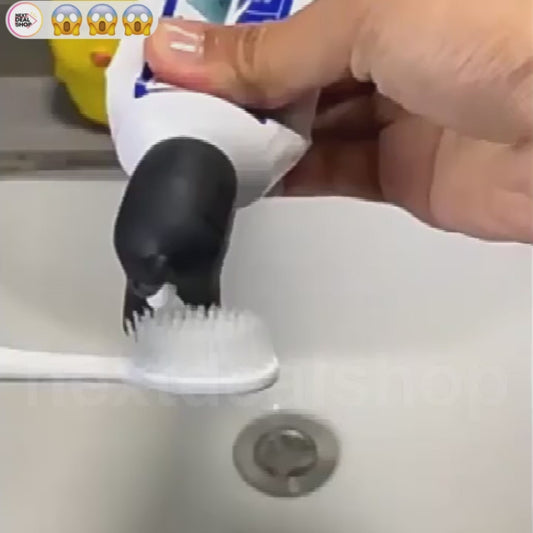 Playful Novelty Pooping Dog Butt Toothpaste Topper - Funny Bathroom Accessory