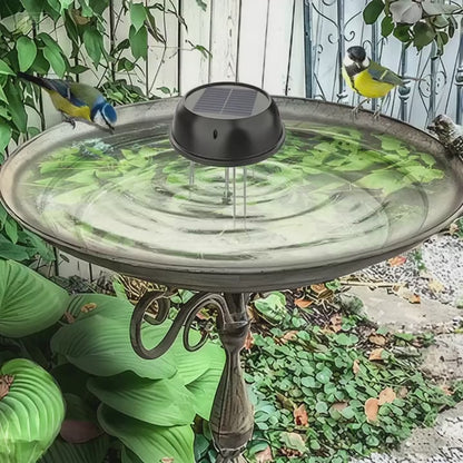 Solar Powered Bird Bath Water Wiggler - Weatherproof Outdoor Backyard Garden Bird Attracting Accessory