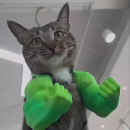 Funny Cat Muscle Arm - Pet Cat Toy Photo Prop Novelty Accessory