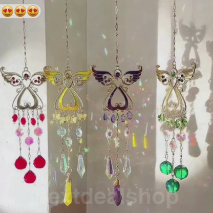 Crystal Angel Suncatcher Hanging Ornament