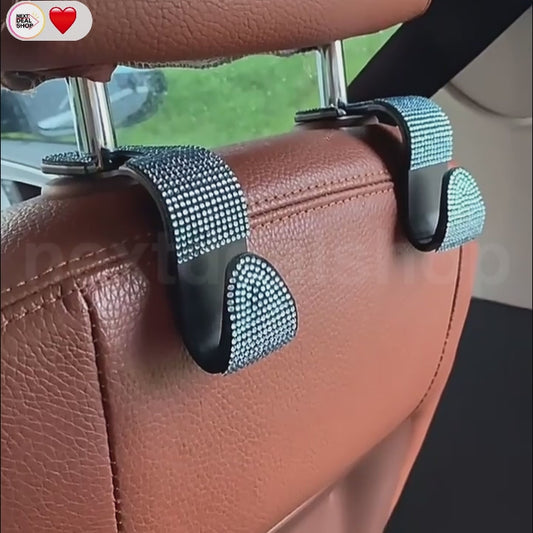 Rhinestone Car Back Seat Hook - Car Backseat Storage Hanger