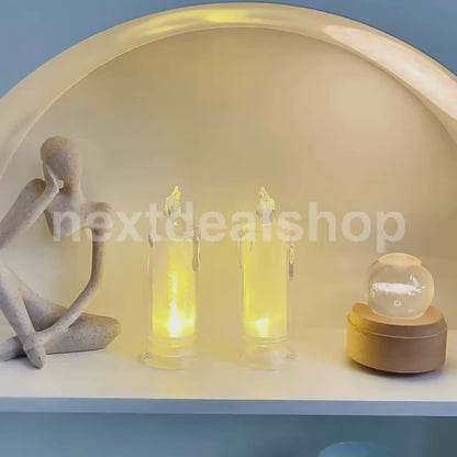 LED Flameless Crystal Candle Light - Home Wedding Holiday Party Decor