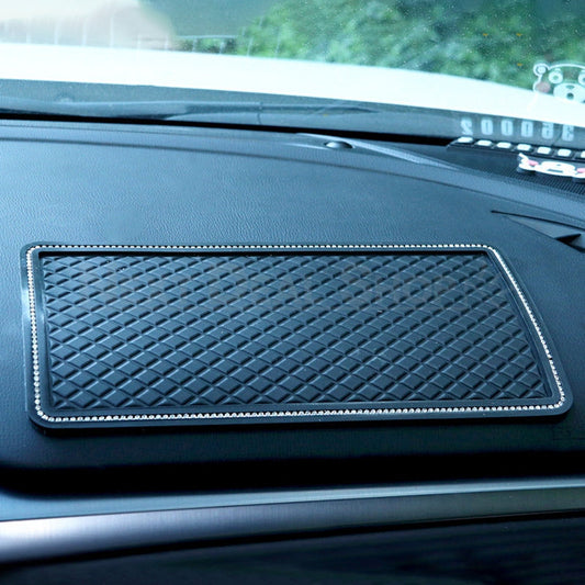 Rhinestone Non Slip Car Dashboard Mat - Car Interior Anti-Slip Dashboard Accessory