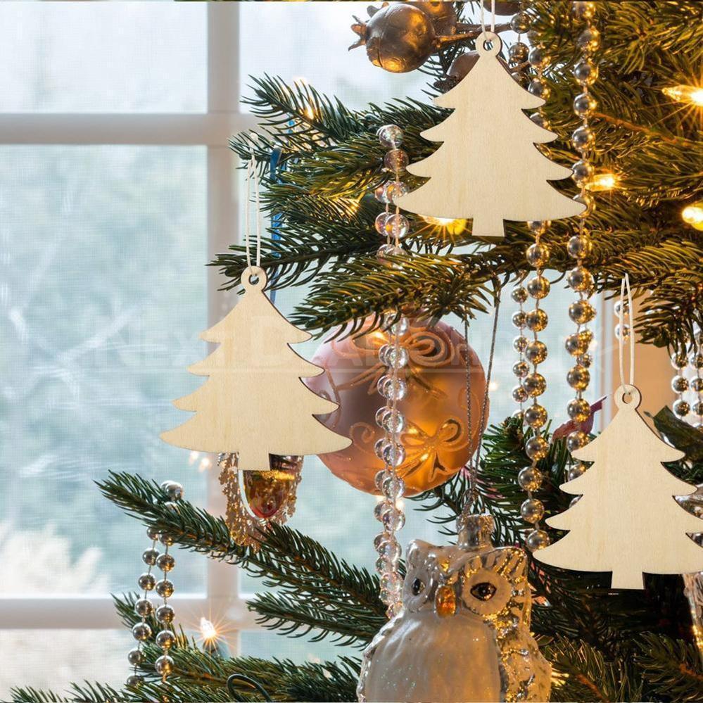 10 Pcs DIY Wood Pieces for Christmas Tree Ornaments-Next Deal Shop-Next Deal Shop