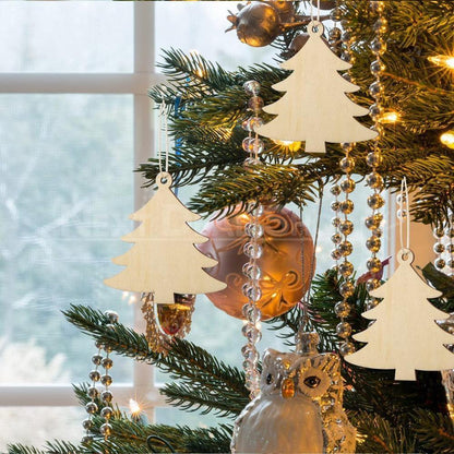 10 Pcs DIY Wood Pieces for Christmas Tree Ornaments-Next Deal Shop-Next Deal Shop