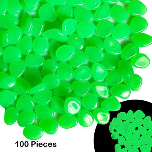 Glow-in-the-Dark Ambient LED Garden Pebbles - Luminous Pathway & Flower Bed Decor