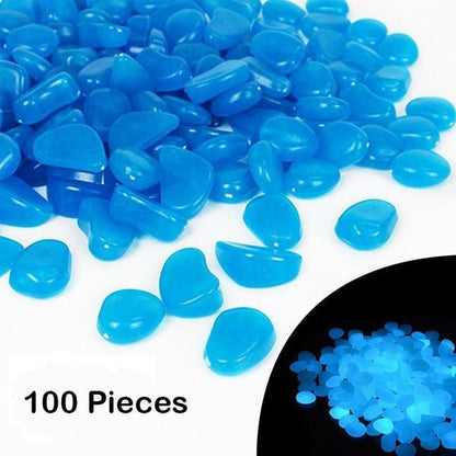 Glow-in-the-Dark Ambient Garden Pebbles - Luminous Pathway & Flower Bed Decor