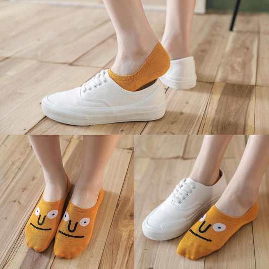 Funny Expression Socks (5 Pairs) - Daily Wear Novelty Gift