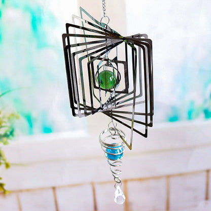Metal Rotating Wind Chimes