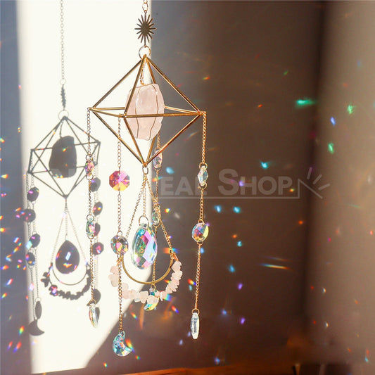 Colorful Crystal Sun Catcher Decor - Home Garden Patio Window Decor
