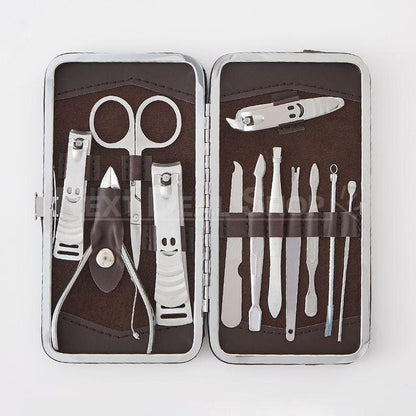 12 Pcs Stainless Steel Personal Manicure & Pedicure Set - Ideal for Travel and Home Use!-Next Deal Shop-Next Deal Shop