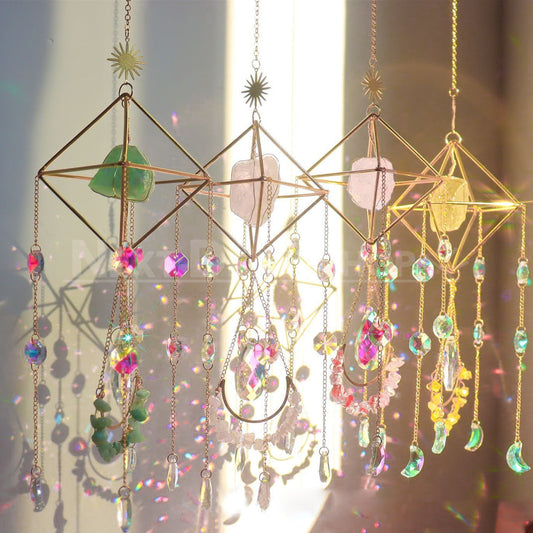 Colorful Crystal Sun Catcher Decor - Home Garden Patio Window Decor