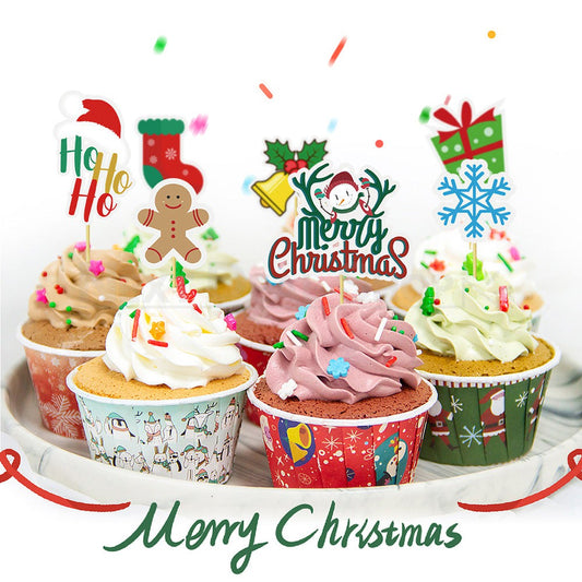 15 Pcs - Christmas Cupcake Topper-Next Deal Shop-Next Deal Shop